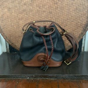 Vintage Dooney and Bourne drawstring leather bag
